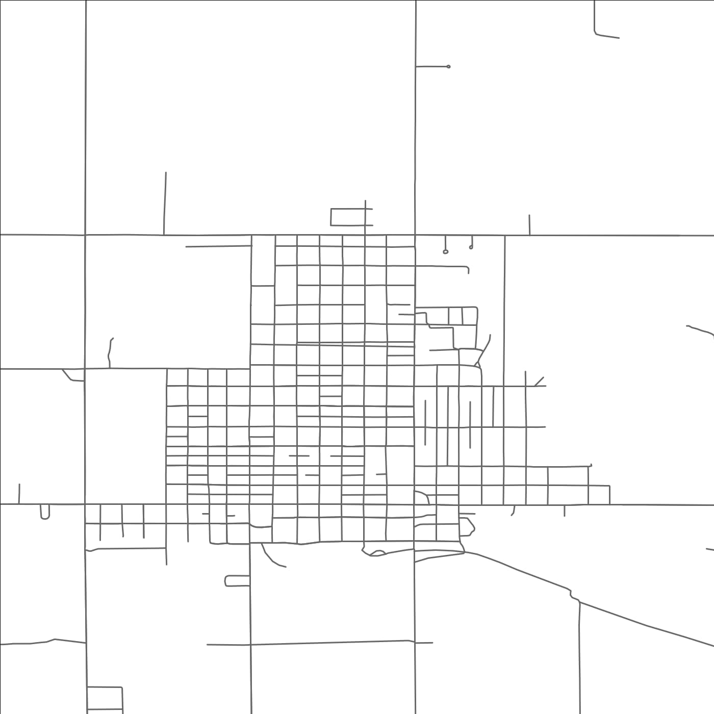 ROAD MAP OF HOLLIS, OKLAHOMA BY MAPBAKES