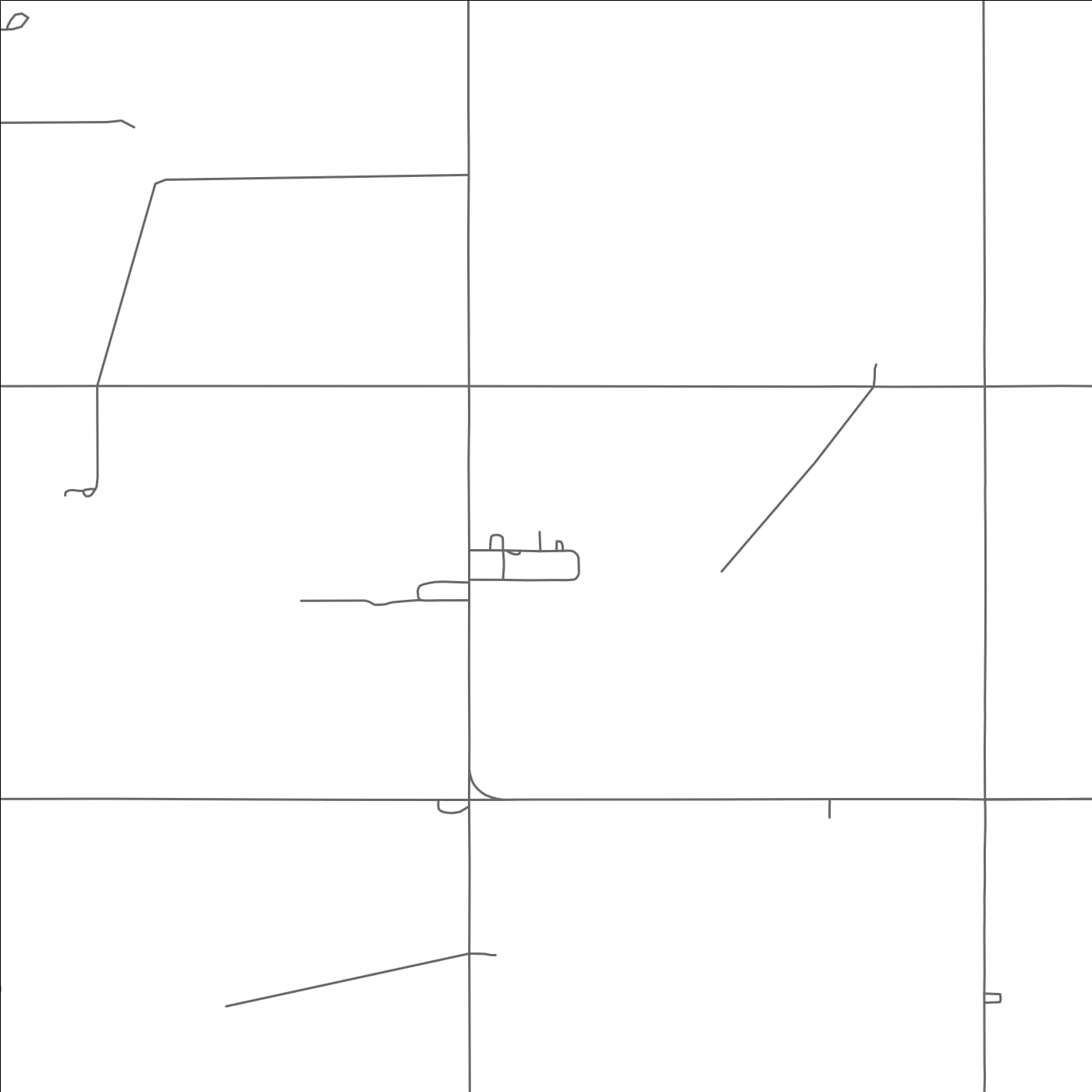 ROAD MAP OF HOUGH, OKLAHOMA BY MAPBAKES