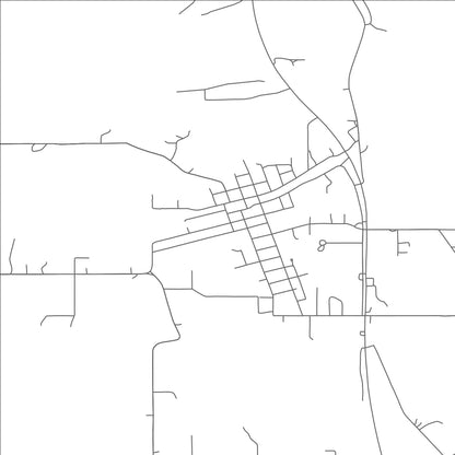 ROAD MAP OF HOWE, OKLAHOMA BY MAPBAKES