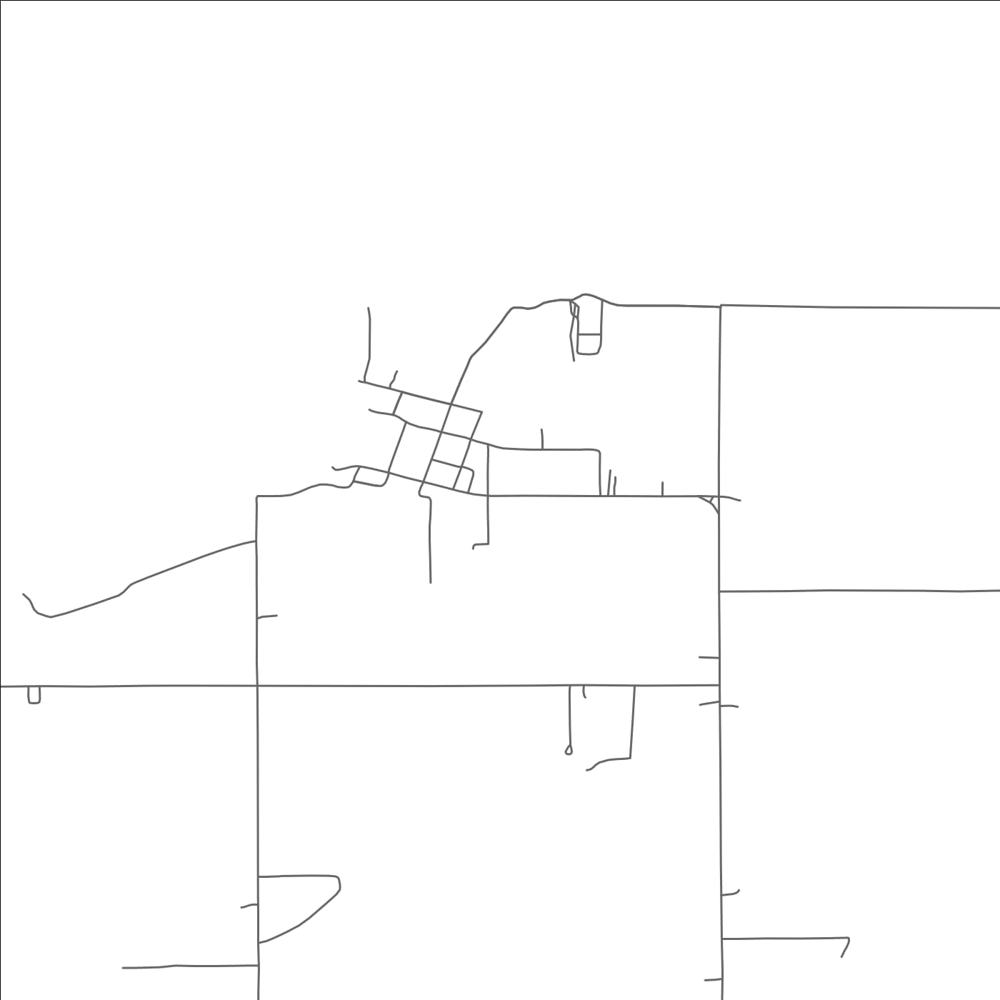 ROAD MAP OF HOYT, OKLAHOMA BY MAPBAKES