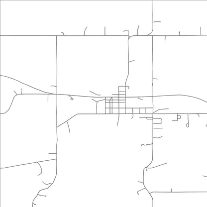 ROAD MAP OF HULBERT, OKLAHOMA BY MAPBAKES