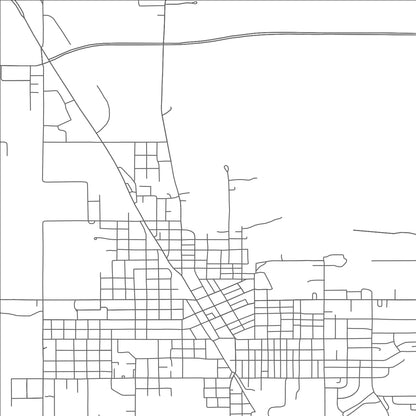 ROAD MAP OF IDABEL, OKLAHOMA BY MAPBAKES