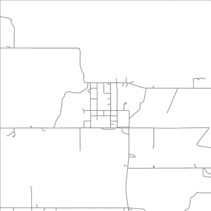 ROAD MAP OF INDIANOLA, OKLAHOMA BY MAPBAKES