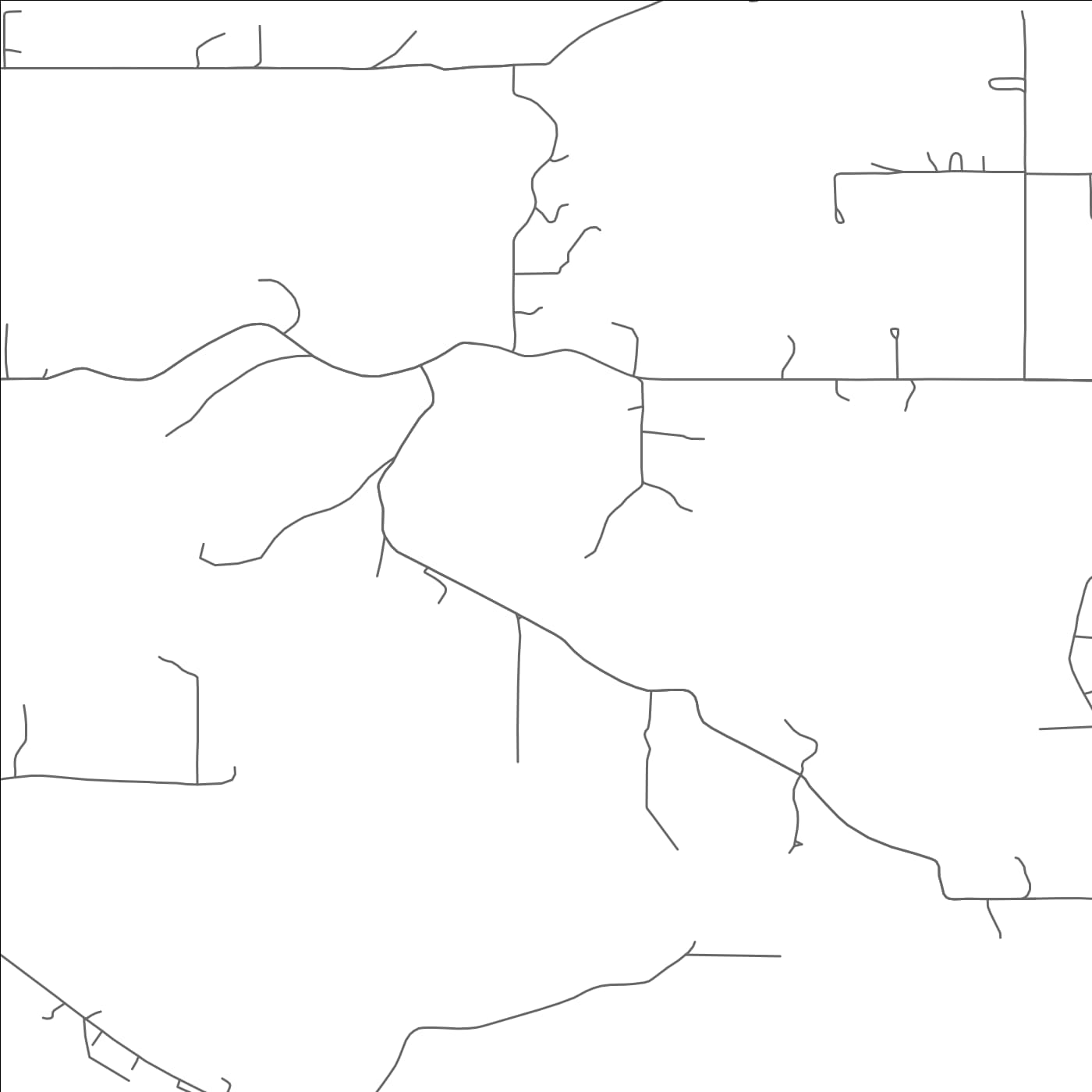 ROAD MAP OF IRON POST, OKLAHOMA BY MAPBAKES