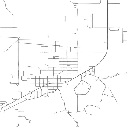 ROAD MAP OF JAY, OKLAHOMA BY MAPBAKES