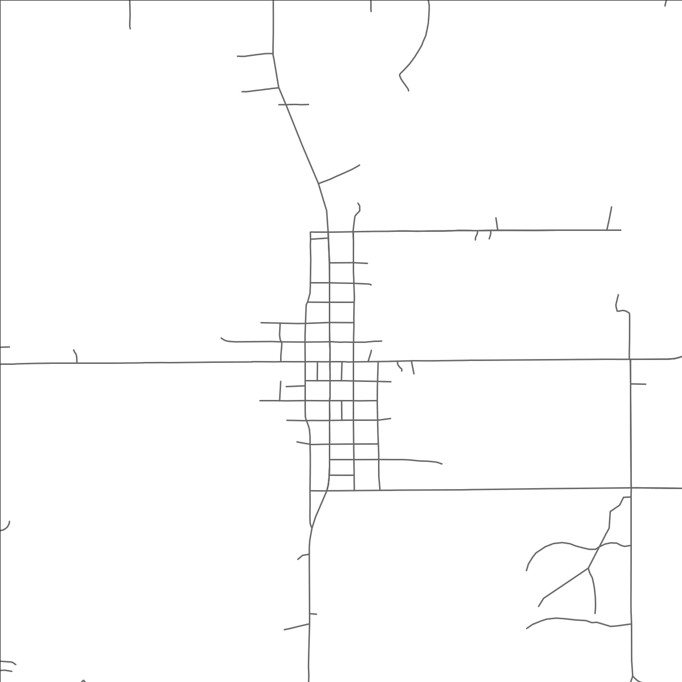 ROAD MAP OF JENNINGS, OKLAHOMA BY MAPBAKES