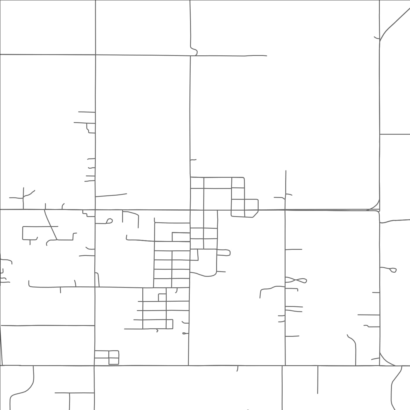 ROAD MAP OF JONES, OKLAHOMA BY MAPBAKES