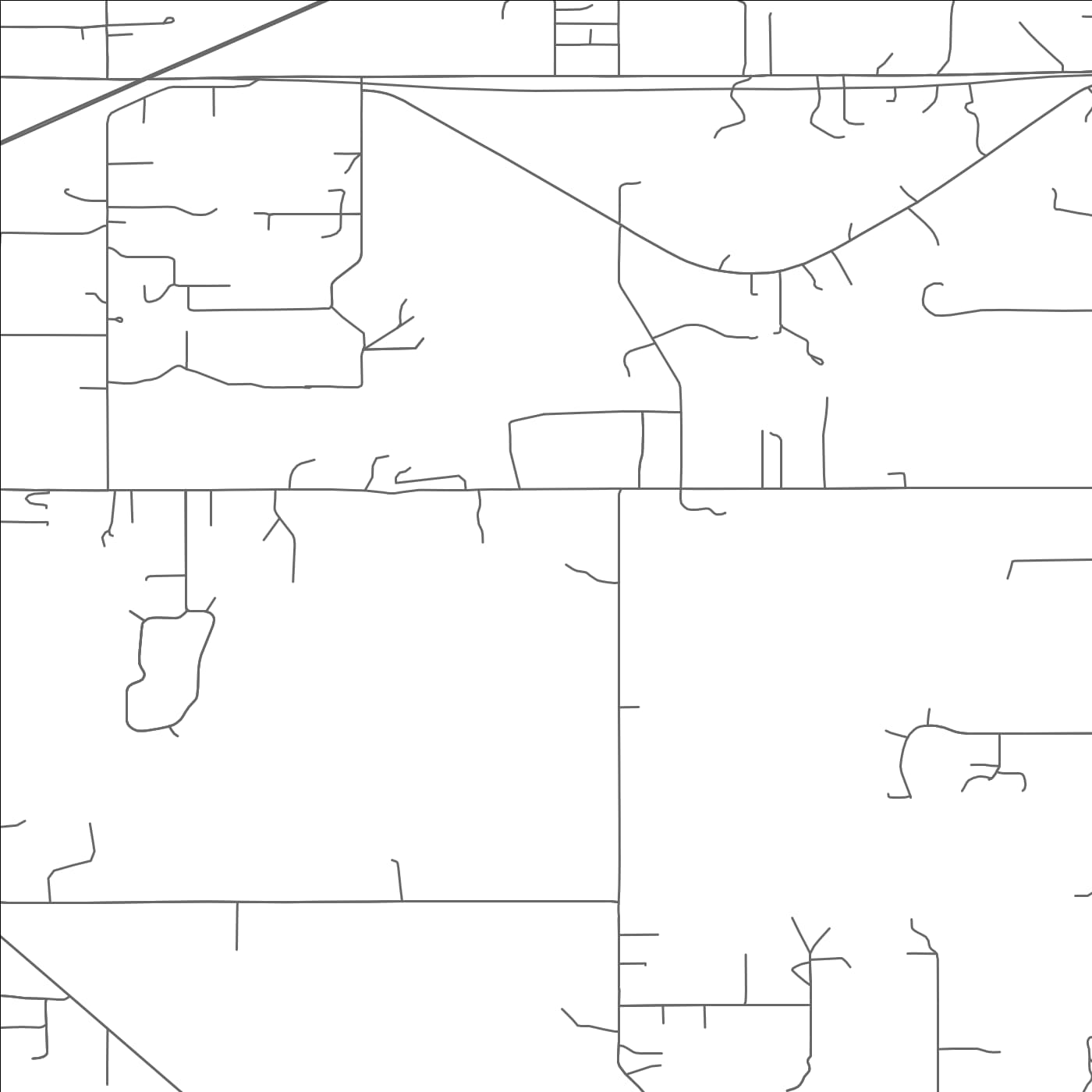 ROAD MAP OF JUSTICE, OKLAHOMA BY MAPBAKES