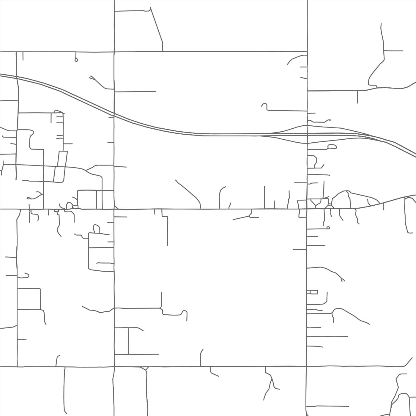 ROAD MAP OF KANSAS, OKLAHOMA BY MAPBAKES