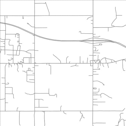 ROAD MAP OF KANSAS, OKLAHOMA BY MAPBAKES