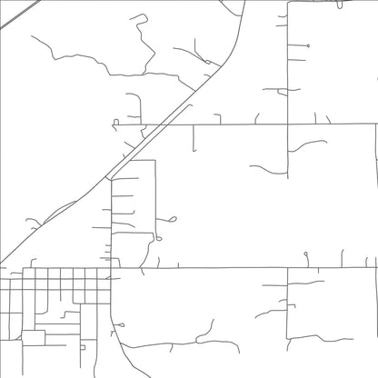 ROAD MAP OF KELLYVILLE, OKLAHOMA BY MAPBAKES