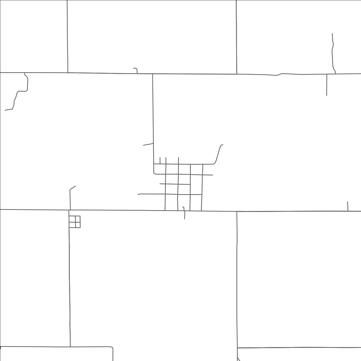 ROAD MAP OF KENDRICK, OKLAHOMA BY MAPBAKES