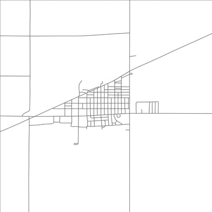 ROAD MAP OF KEYES, OKLAHOMA BY MAPBAKES