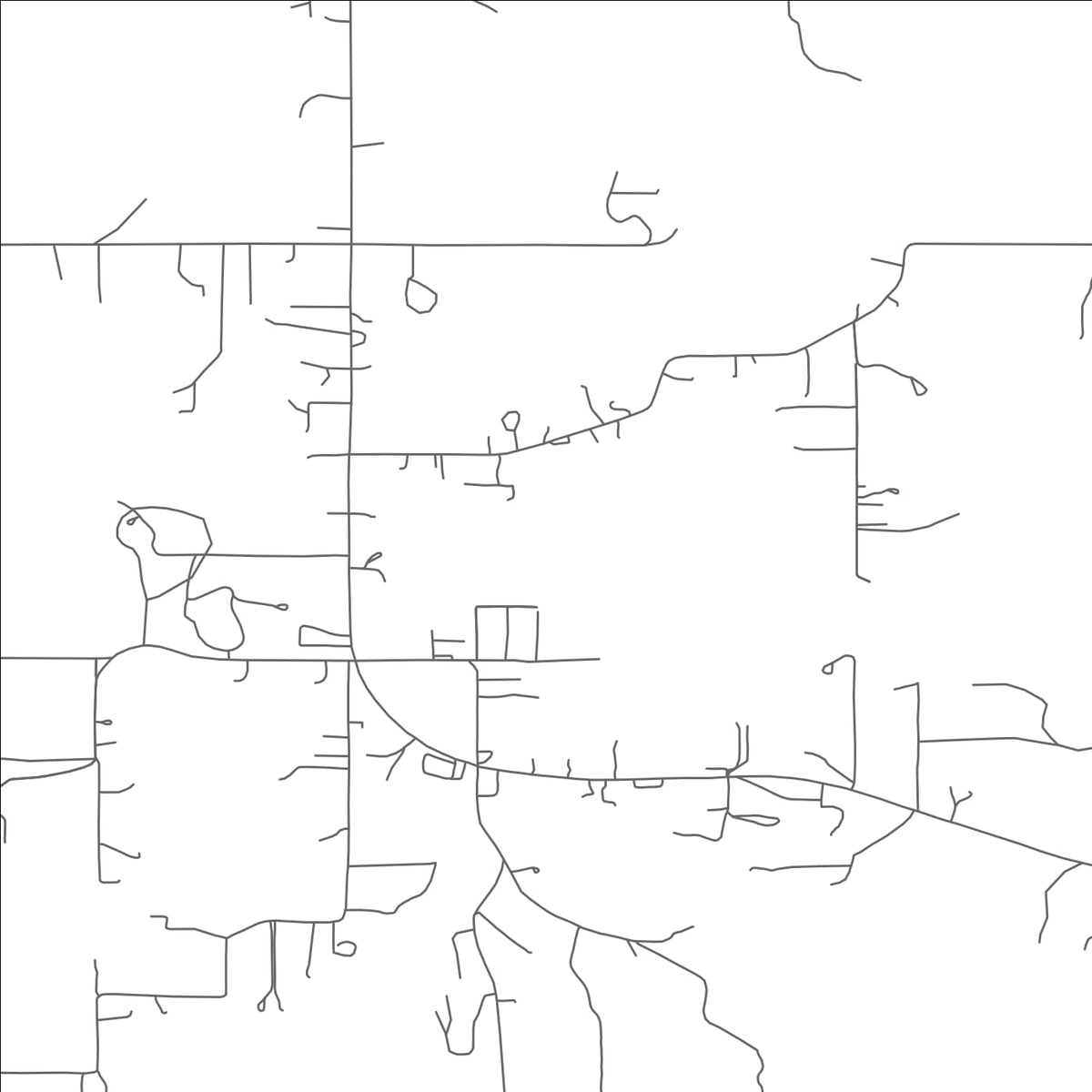ROAD MAP OF KEYS, OKLAHOMA BY MAPBAKES