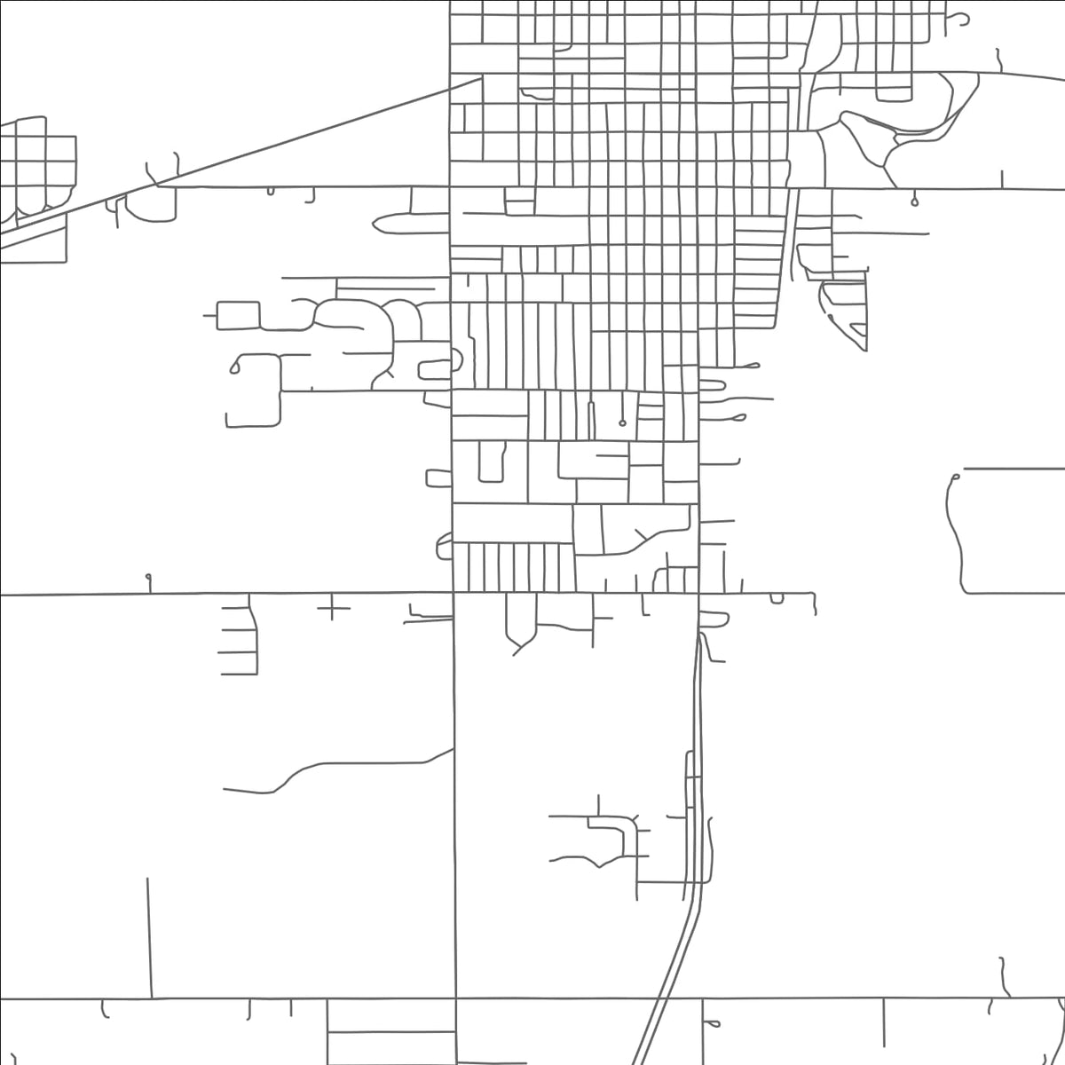 ROAD MAP OF KINGFISHER, OKLAHOMA BY MAPBAKES