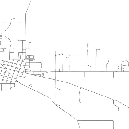 ROAD MAP OF KINGSTON, OKLAHOMA BY MAPBAKES