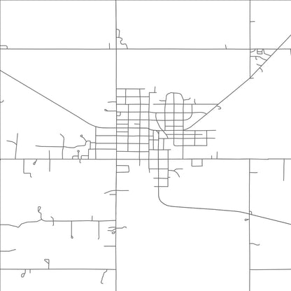 ROAD MAP OF KONAWA, OKLAHOMA BY MAPBAKES