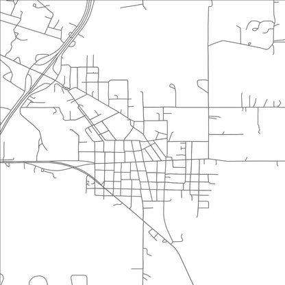 ROAD MAP OF KREBS, OKLAHOMA BY MAPBAKES