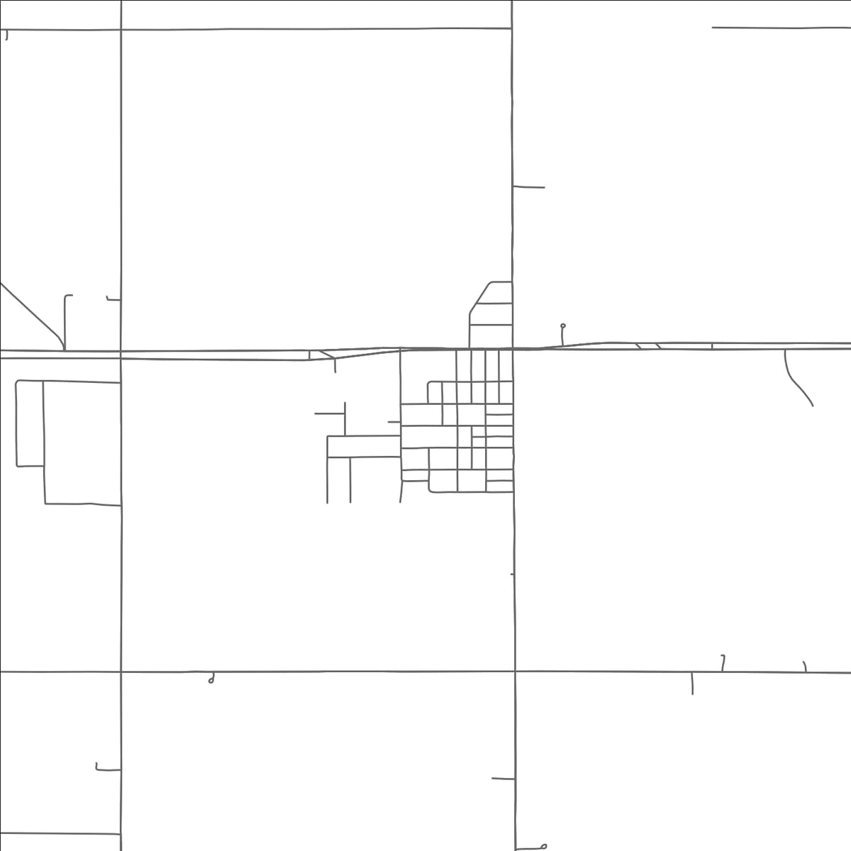 ROAD MAP OF LAHOMA, OKLAHOMA BY MAPBAKES