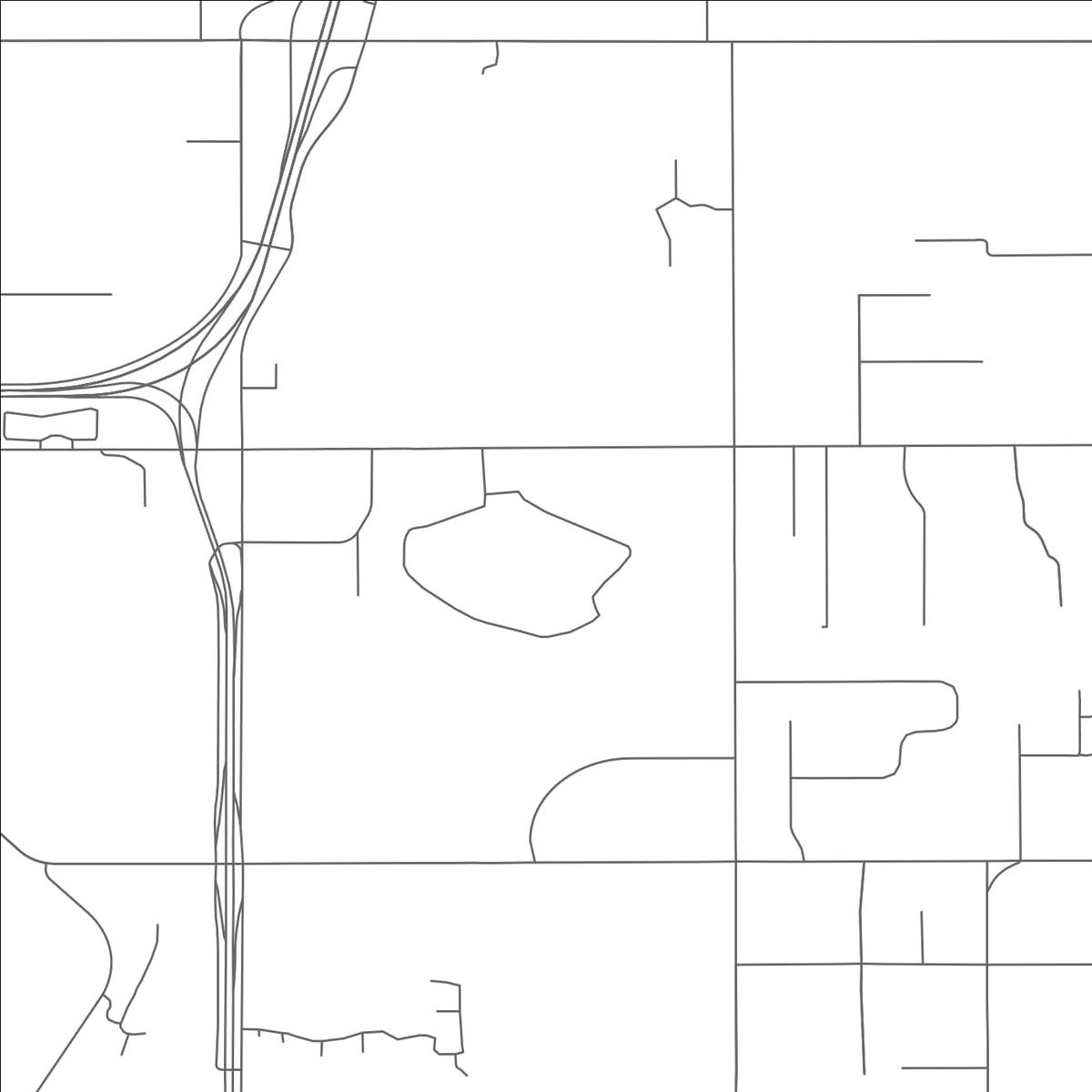 ROAD MAP OF LAKE ALUMA, OKLAHOMA BY MAPBAKES