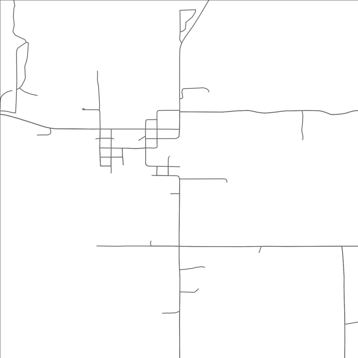 ROAD MAP OF LAMAR, OKLAHOMA BY MAPBAKES