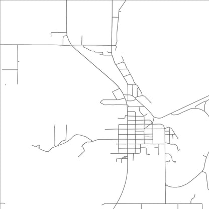 ROAD MAP OF LANGLEY, OKLAHOMA BY MAPBAKES