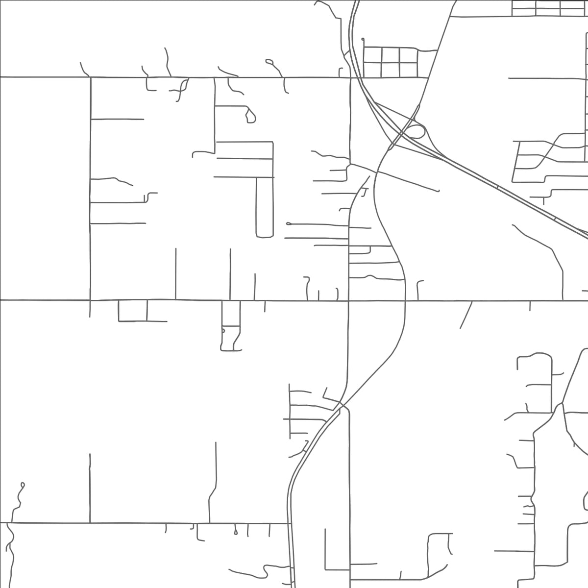 ROAD MAP OF LATTA, OKLAHOMA BY MAPBAKES
