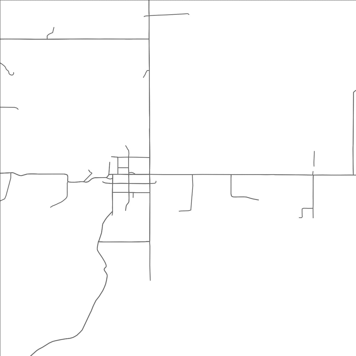 ROAD MAP OF LE FLORE, OKLAHOMA BY MAPBAKES