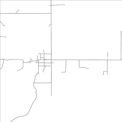 ROAD MAP OF LE FLORE, OKLAHOMA BY MAPBAKES
