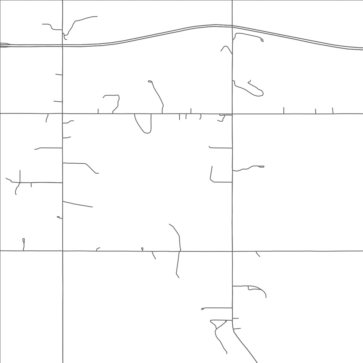 ROAD MAP OF LEACH, OKLAHOMA BY MAPBAKES