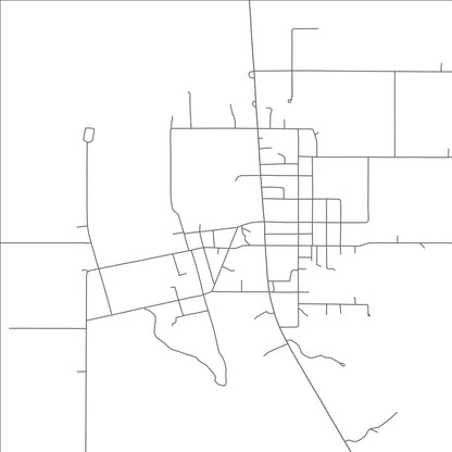 ROAD MAP OF LEHIGH, OKLAHOMA BY MAPBAKES