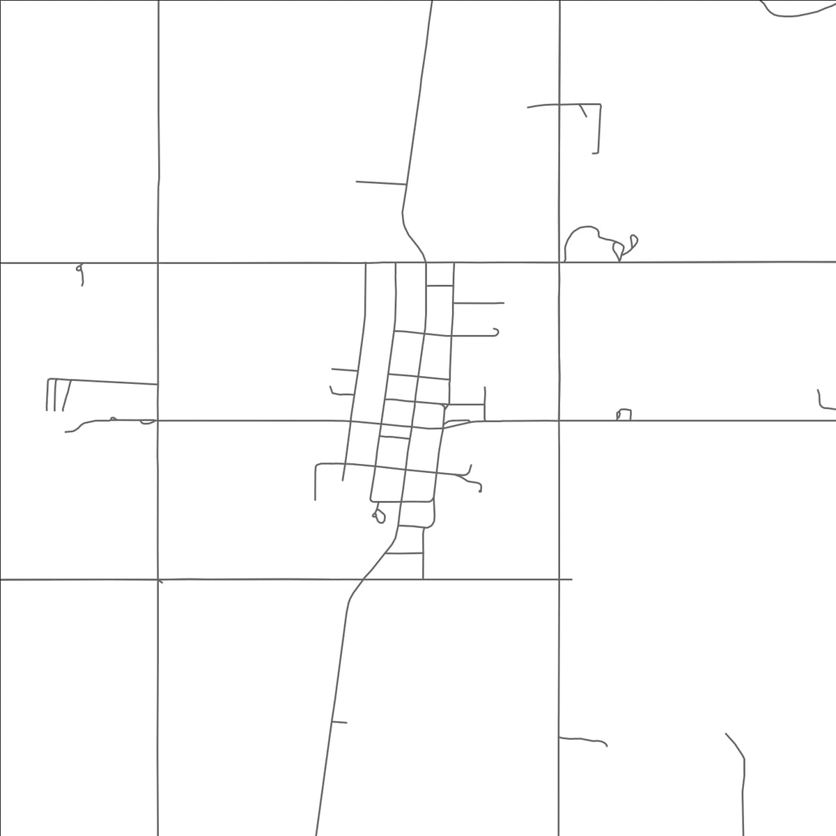 ROAD MAP OF LENAPAH, OKLAHOMA BY MAPBAKES