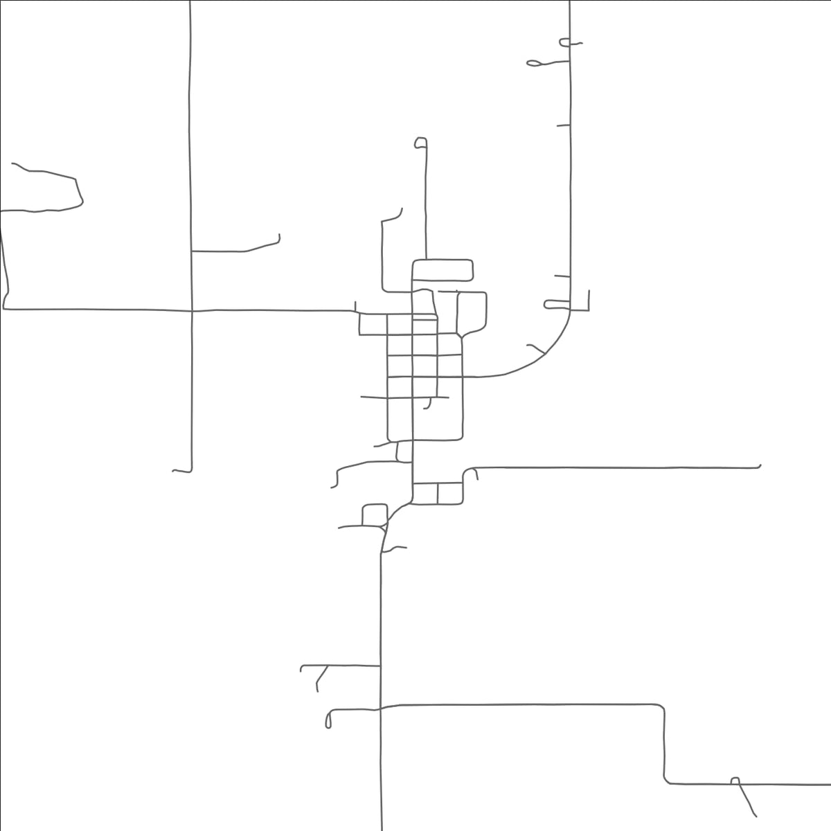 ROAD MAP OF LEON, OKLAHOMA BY MAPBAKES