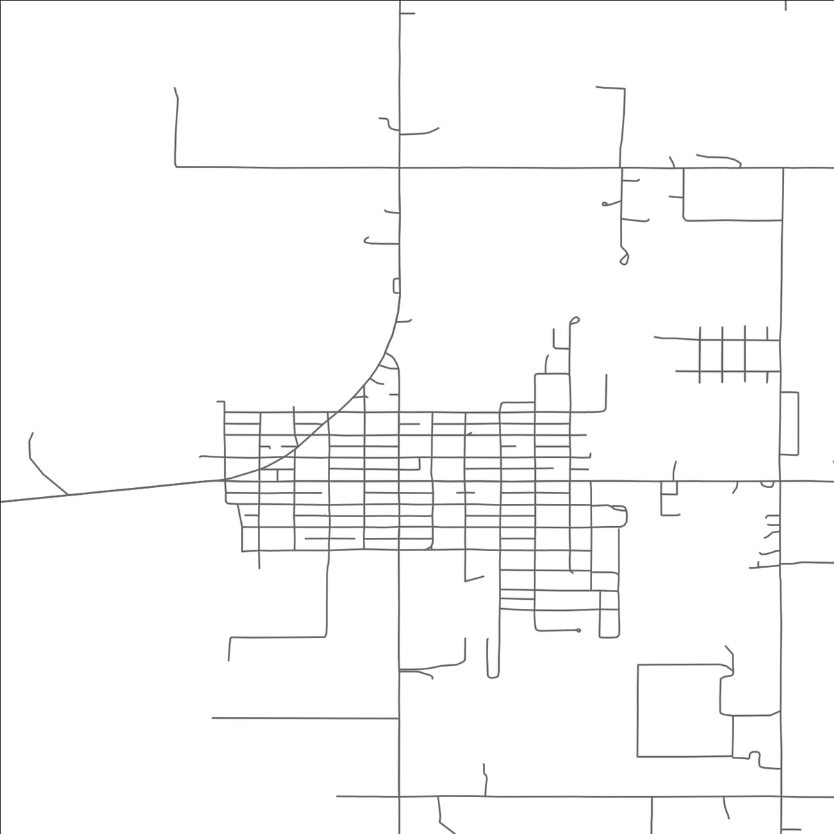 ROAD MAP OF LEXINGTON, OKLAHOMA BY MAPBAKES