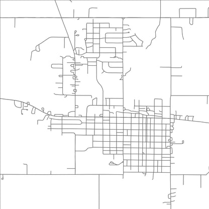 ROAD MAP OF LINDSAY, OKLAHOMA BY MAPBAKES