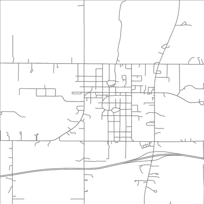 ROAD MAP OF LOCUST GROVE, OKLAHOMA BY MAPBAKES