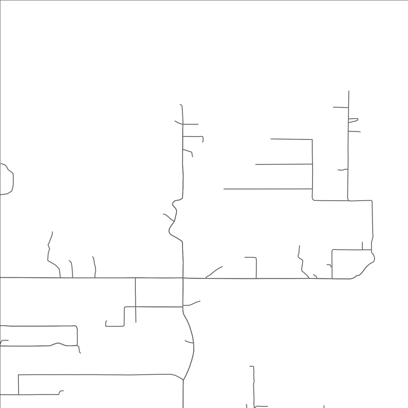 ROAD MAP OF LONG, OKLAHOMA BY MAPBAKES