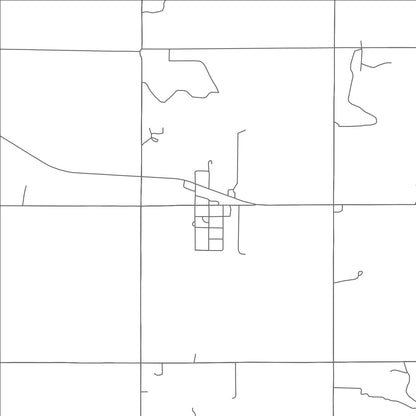 ROAD MAP OF LUCIEN, OKLAHOMA BY MAPBAKES