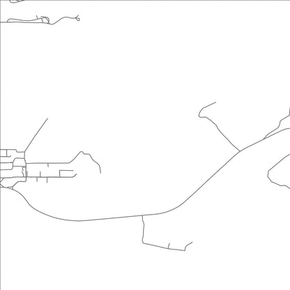 ROAD MAP OF MALLARD BAY, OKLAHOMA BY MAPBAKES