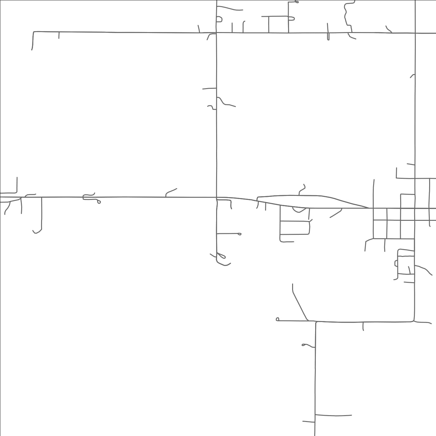 ROAD MAP OF MANNSVILLE, OKLAHOMA BY MAPBAKES