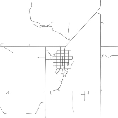 ROAD MAP OF MARLAND, OKLAHOMA BY MAPBAKES