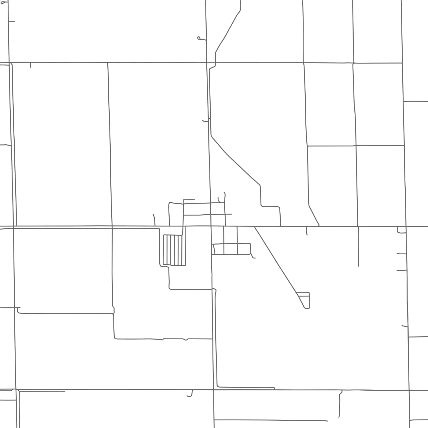 ROAD MAP OF MARTHA, OKLAHOMA BY MAPBAKES