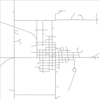 ROAD MAP OF MAUD, OKLAHOMA BY MAPBAKES