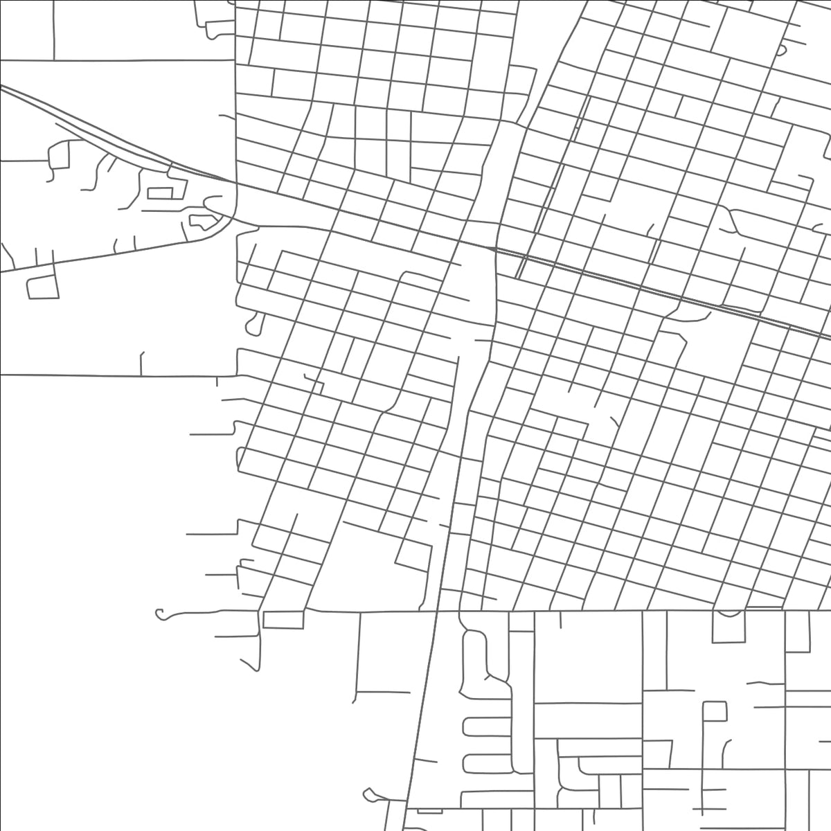 ROAD MAP OF MCALESTER, OKLAHOMA BY MAPBAKES