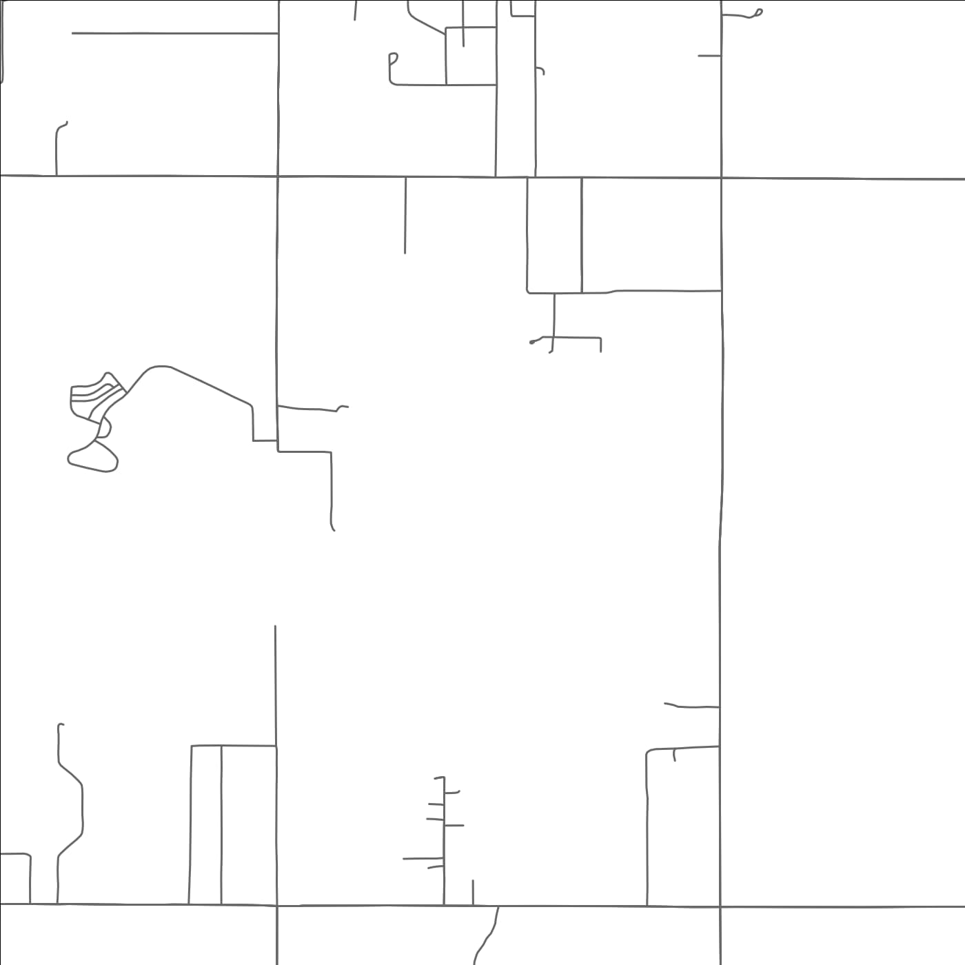 ROAD MAP OF MCLOUD, OKLAHOMA BY MAPBAKES