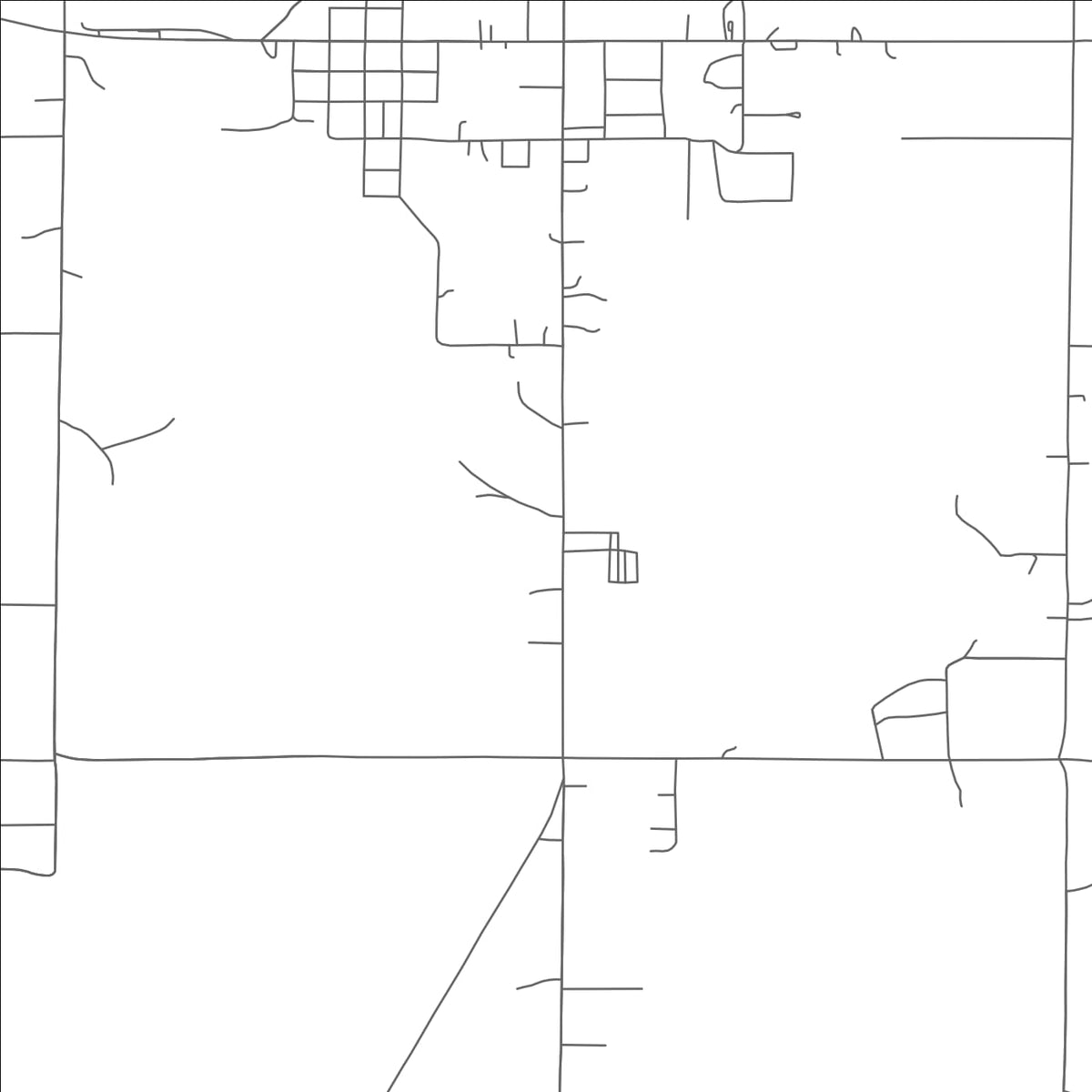 ROAD MAP OF MEEKER, OKLAHOMA BY MAPBAKES