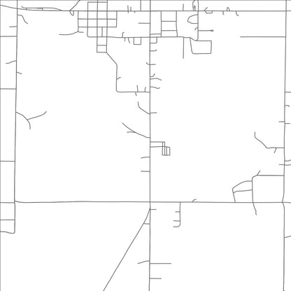 ROAD MAP OF MEEKER, OKLAHOMA BY MAPBAKES