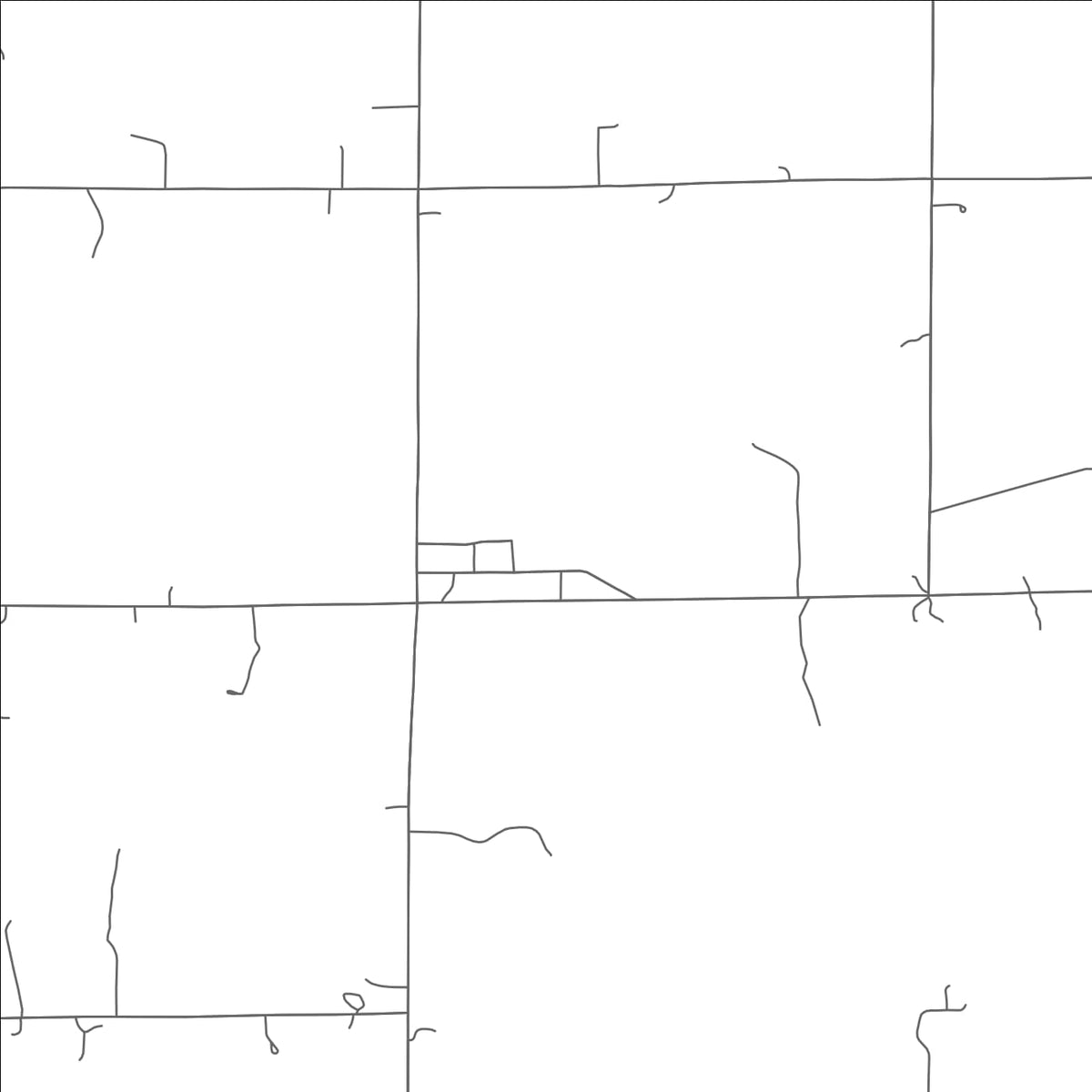 ROAD MAP OF MEHAN, OKLAHOMA BY MAPBAKES