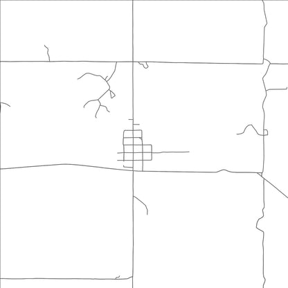 ROAD MAP OF MERIDIAN, OKLAHOMA BY MAPBAKES