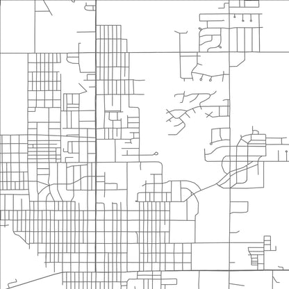 ROAD MAP OF MIAMI, OKLAHOMA BY MAPBAKES